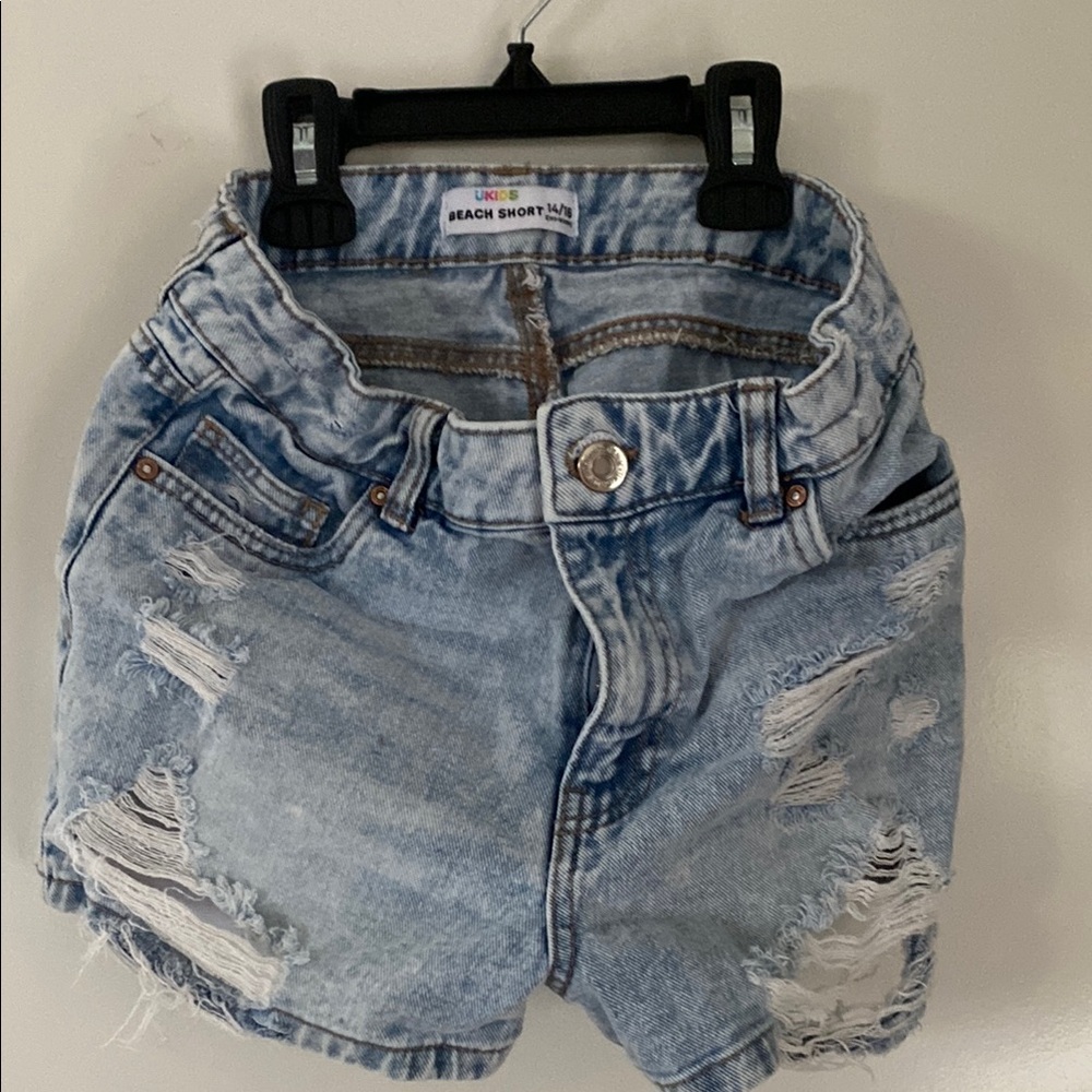Kids Blue Denim Shorts
